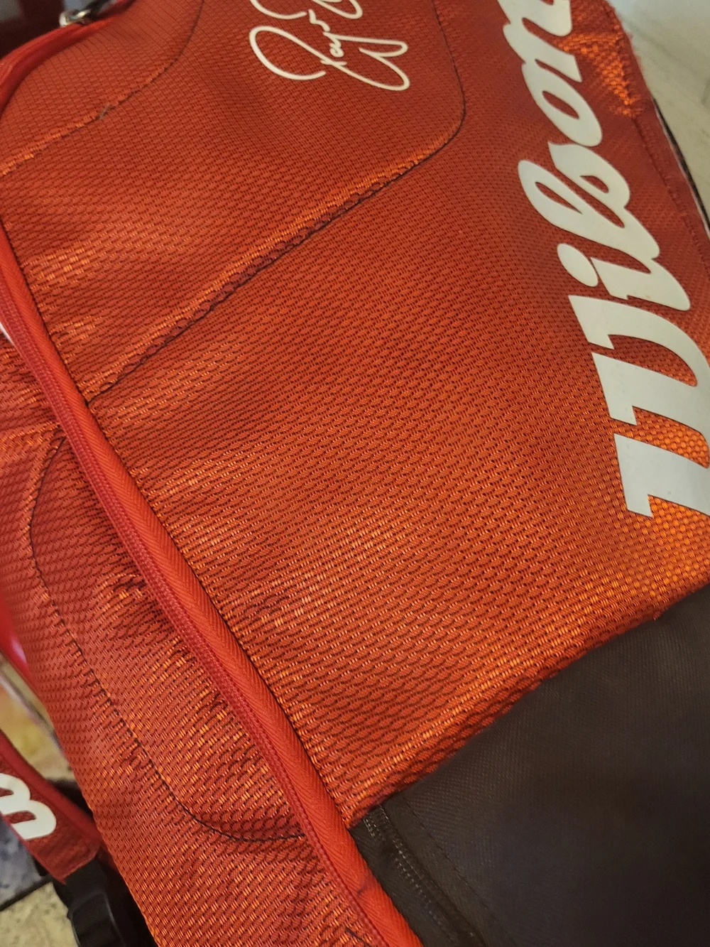 Wilson Roger Federer Signature Red & Black Tennis Raquet Bag